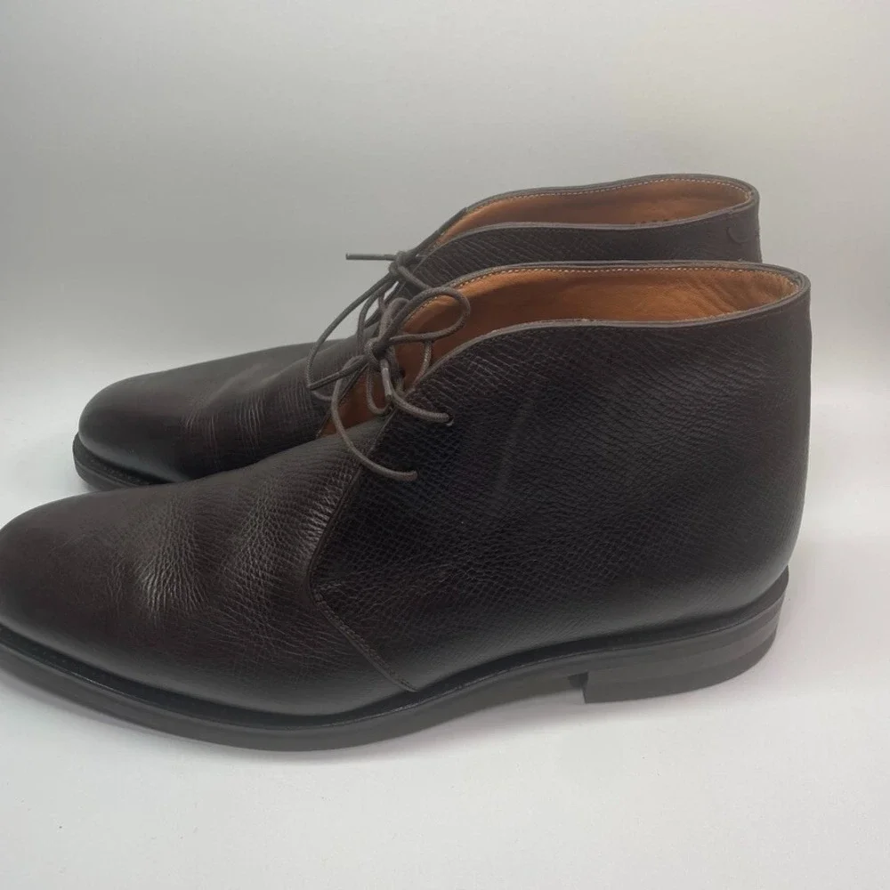 Sid Mashburn Men's Dark Brown Utah Grain Calfskin Chukka Boot Size 10.5‎ $695